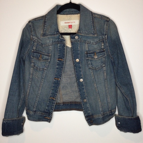 Mossimo Denim Distressed Jean Jacket 
